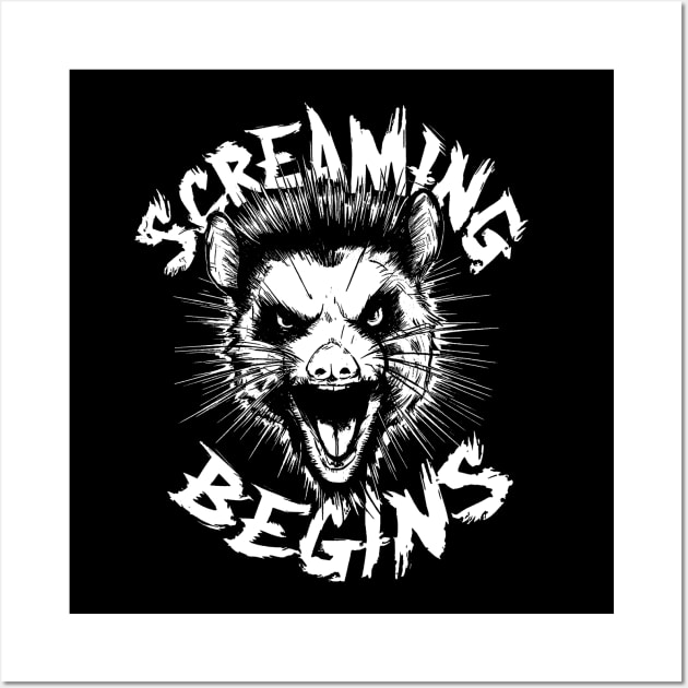 Screaming Begins - Possum 90s Inspired Wall Art by Y2KSZN